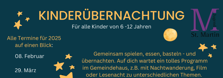 Flyer Kinderübernachtung