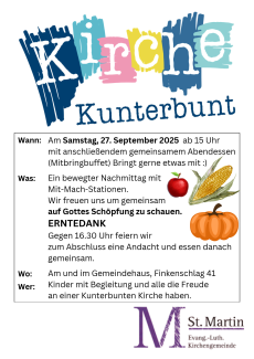 Flyer Kirche Kunterbunt