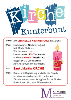 Kirche Kunterbunt Flyer