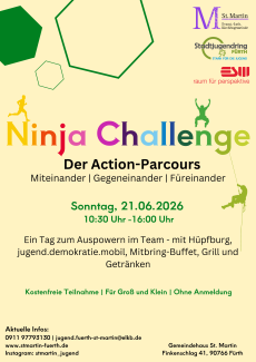 Flyer zur Ninja-Challenge 2026