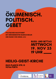 Politisches Nachtgebet Flyer