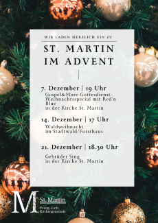 Advents auf einen Blick