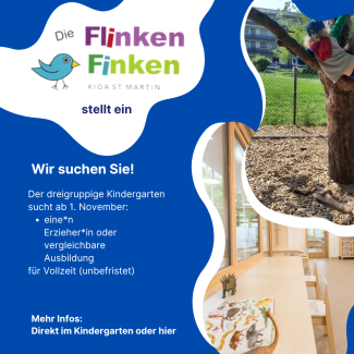 Stellenausschreibung Erzieherin Die Flinken Finken