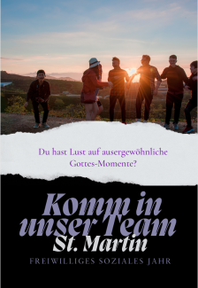 Werbeflyer zum FSJ in St. Martin